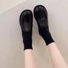 Small Leather Shoes Women's British Style Women's Shoes Spring 2025 New Black Giant Comfortable Flat Single Shoes Soft Leather Loafers