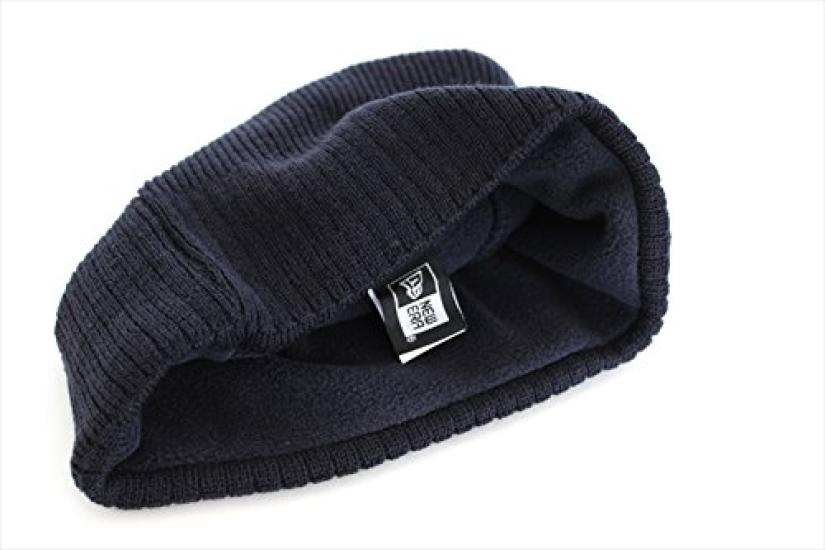 New Era Knit with Fleece Lining In Deep Navy Cap/Beanie