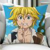 Anime The SSeven DDeadly Sins Meliodas cushion cover Birthday Anniversary Gifts Double Sided Printed Zipper Cushion Cover