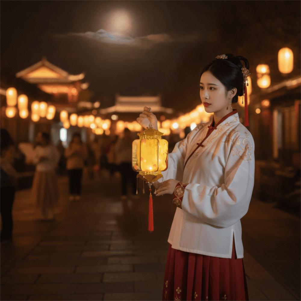 Handheld Chinese Flower Lantern with Tassel Portable Lantern  Craft