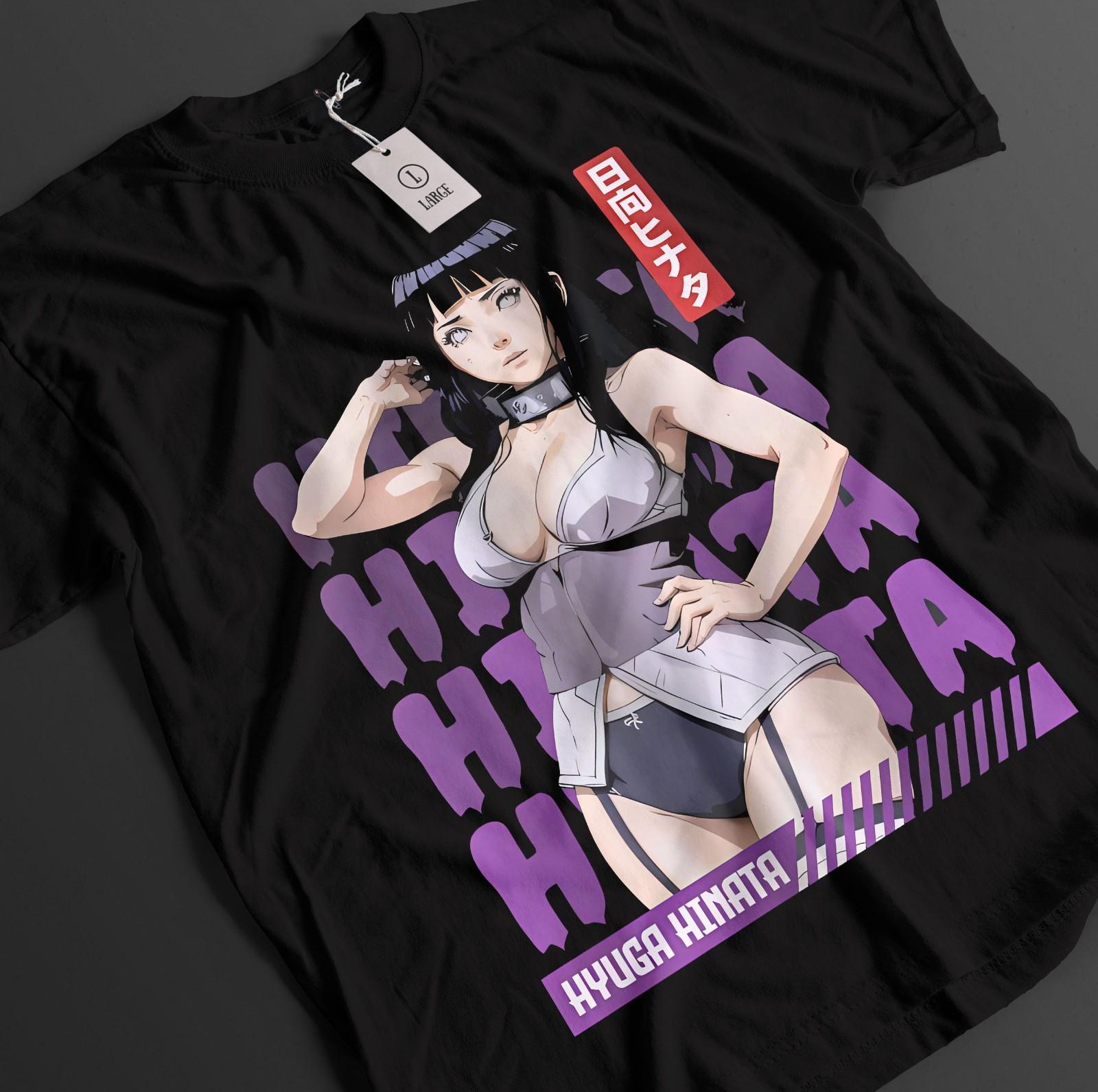 Naruto Shirt Hinata Waifu Tshirt Boruto T-Shirt Mens Womens Tees Top Neji Anime Uzumaki Unisex Tee 4XL