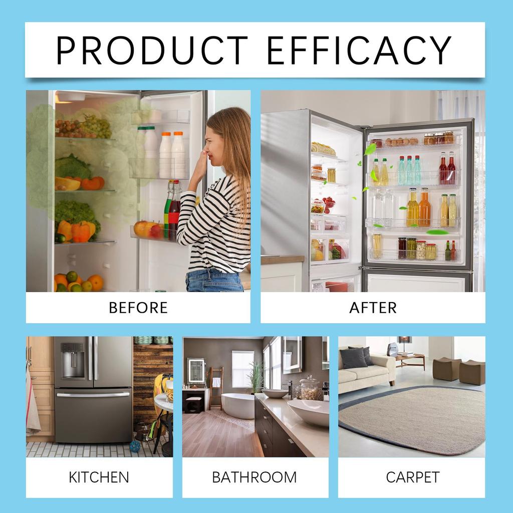 Jakehoe Kühlschrank Desodorierender Reiniger Gefrierschrank Geruchsentferner Kühlschrank Schnelle Geruchsentfernung Reinigungsspray