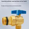 All-Copper Valve Manifold: Three-Way Union, Male/Female Thread Ball Valve for Underfloor Heating and Wall-Hung Boilers