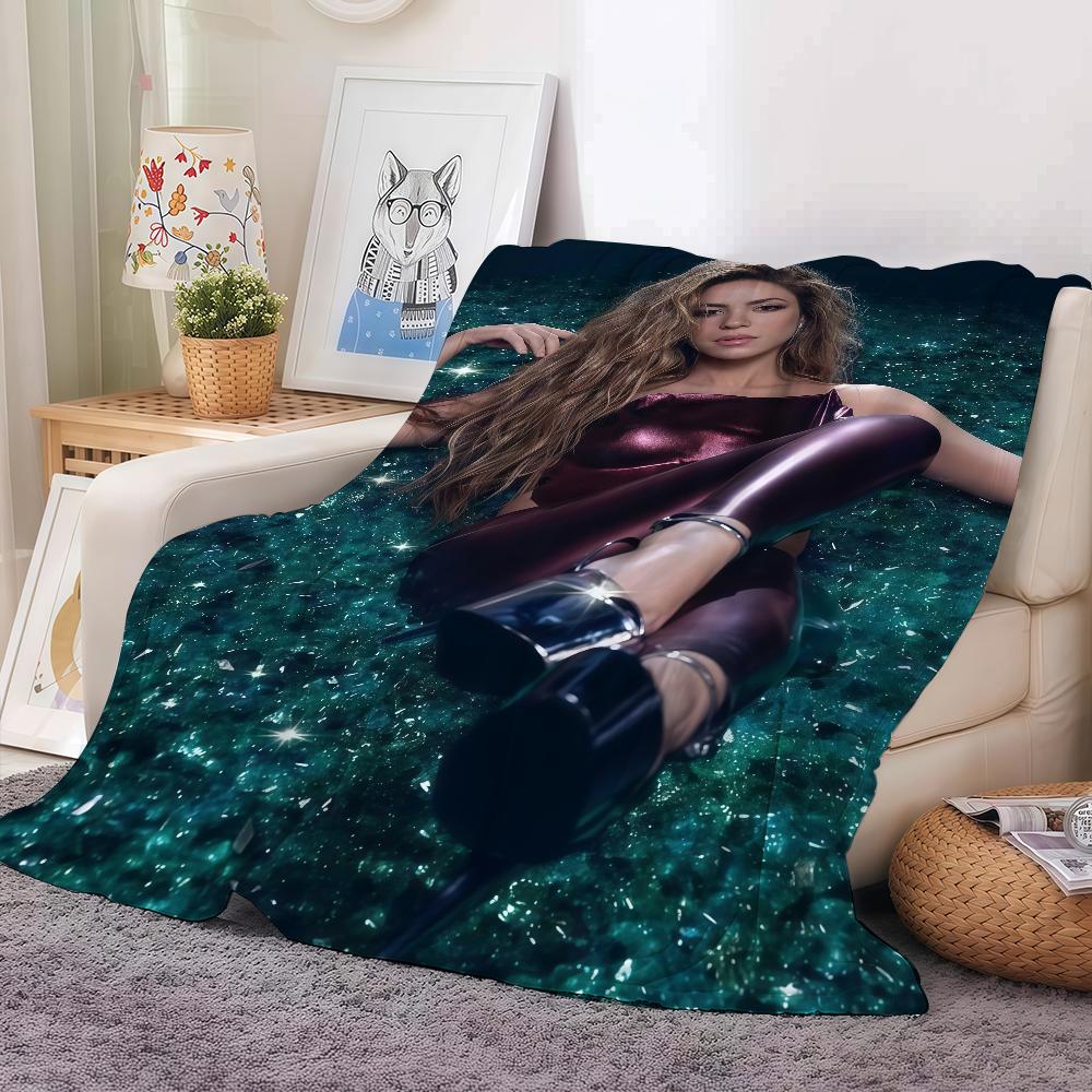 Heißer Sänger S-Shakira Decke Warm Und Weich Geeignet Für Schlafzimmer Wohnzimmer Schlafsofa Büro Reisen Camping