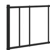 Metal Bed Frame without Mattress Black 160x200 cm