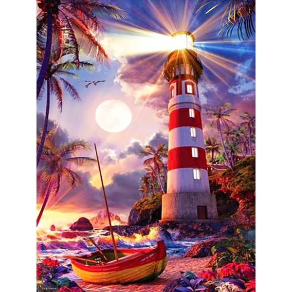 DIY Diamond Painting Lighthouse Cross Stitch Scenery Diamond Embroidery Seaside 5D New Arrival Mosaic Kits Home Decor