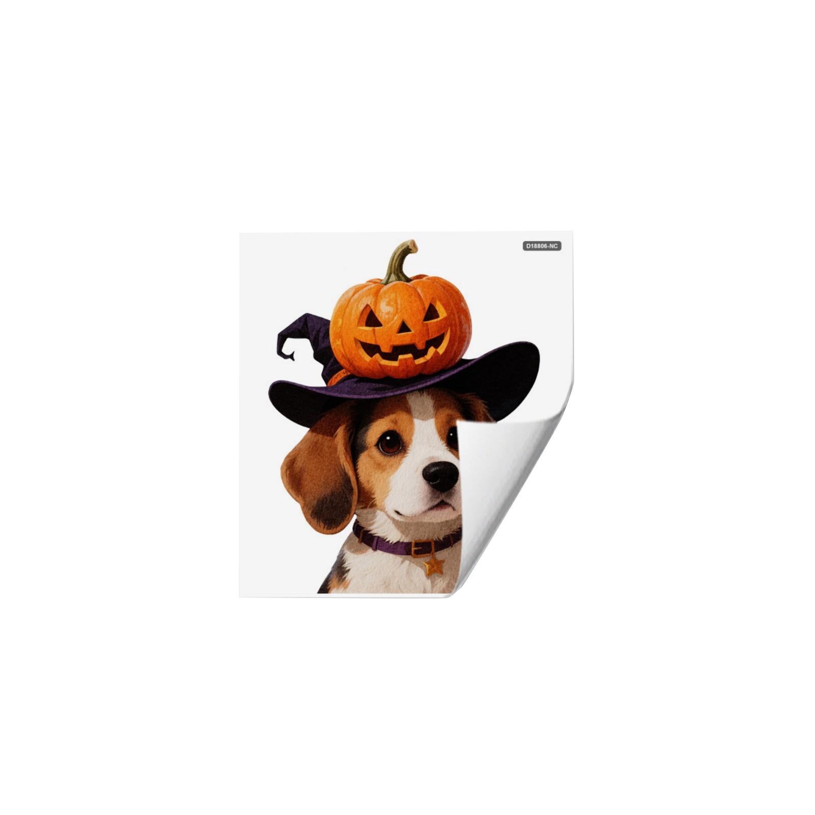 

Halloween Theme Wall Stickers Cartoon Cat Pumpkin Death Pumpkin Dog Creative Double-sided Visible Static Stickers One Size