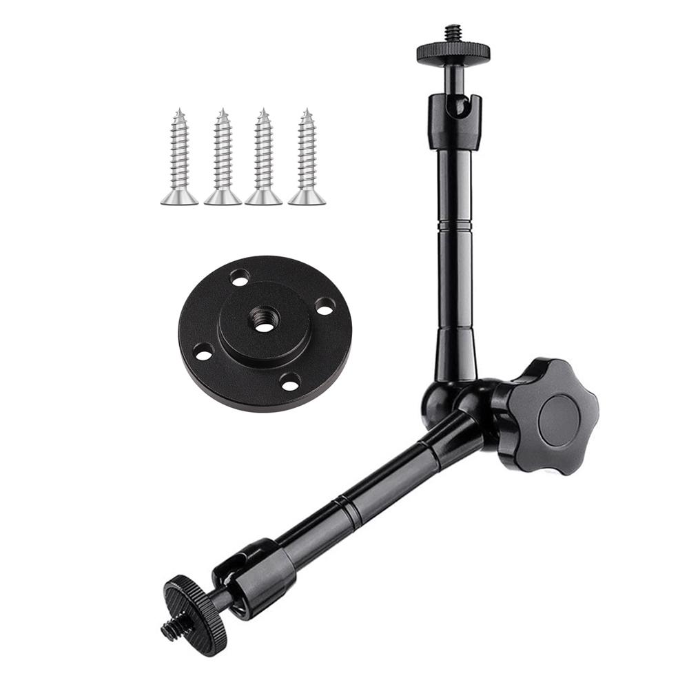 10 inch Articulating Friction Magic Arm with Wall Mount Base for Webcam LCD Monitor LED Light Camera Rig