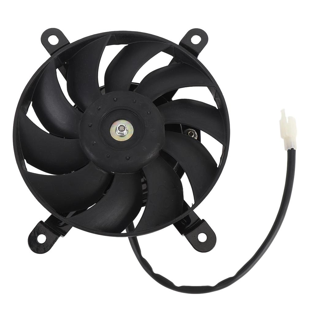 12V Motorcycle Radiator Cooling Fan 10 Blades 170mm Steel Alloy Cooling Thermal Fan for 150cc 200cc 250cc 300cc 350cc