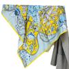 Dongdaemun Flower Silk Printed Silk Scarf Women'S Square Scarf Spring And Autumn Versatile Thin Foreign Style Scarf Shawl