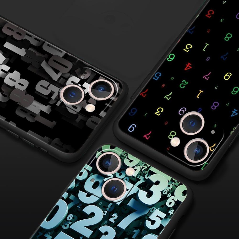 Muster Telefonhülle Cover für iPhone 17 16 15 14 13 12 Pro Max 11 Pro Max 17 AIR Plus Stoßfest Weiche TPU Hülle Fundas Tasche