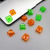 20Pcs Transparent Blank Keycap Set 1U 1X XDA Profile Crystal Translucent Keycaps for Mechanical Keyboard