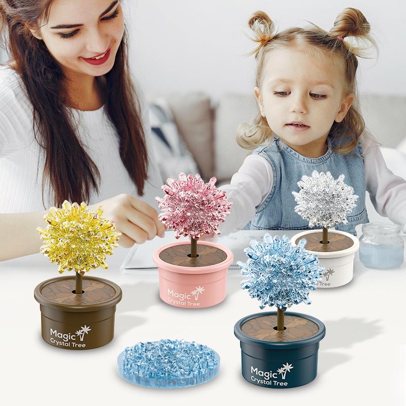 DIY Crystal Growing Magic Tree: Educational Toy for Primary Students