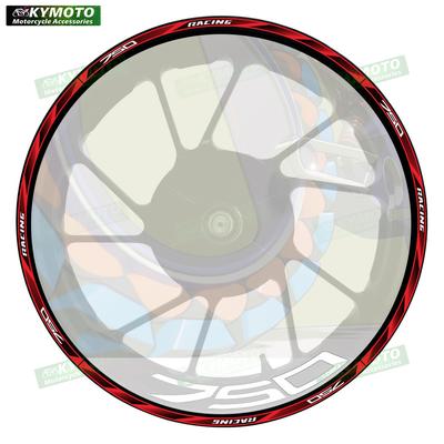 For Z750 Z750 Motorcycle Accessories 17 Inch Front and Rear Wheel Stickers Fairing Decals Reflective Wheel Rim Stickers