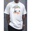 European Size Men's Pure - Polyester White T - Shirt: ""Brooklyn Dunk: Championship Vibe Tee""