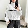 Damen Trendige Kurze Lässige Oberbekleidung Minimalistisch Vielseitig Koreanischer Stil Jacke Top für Frühling und Herbst