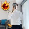 Half Turtleneck Long-sleeved T-shirt Men's Korean Version Casual Autumn and Winter Bottoming Shirt Men's Large Size Long-sleeved S-4XL