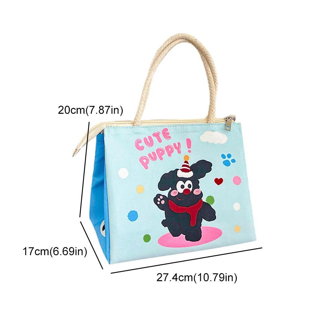 Cartoon Thermal Lunch Bag Waterproof Picnic Handbag Casual Cooler Lunch Bag  Travel