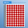 10Sheets Writable Material Dot Adhesive Stickers Self-Adhesive Round Classification Markers 19MM Tag Sticker Handwritten Labels