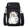 Morsom Anime Cat Liten Messenger Bag Hengende Neck Mynt Veske Vertikal Håndveske Kvinner Mobiltelefon Vesker Cartoon Small Crossbody Bag