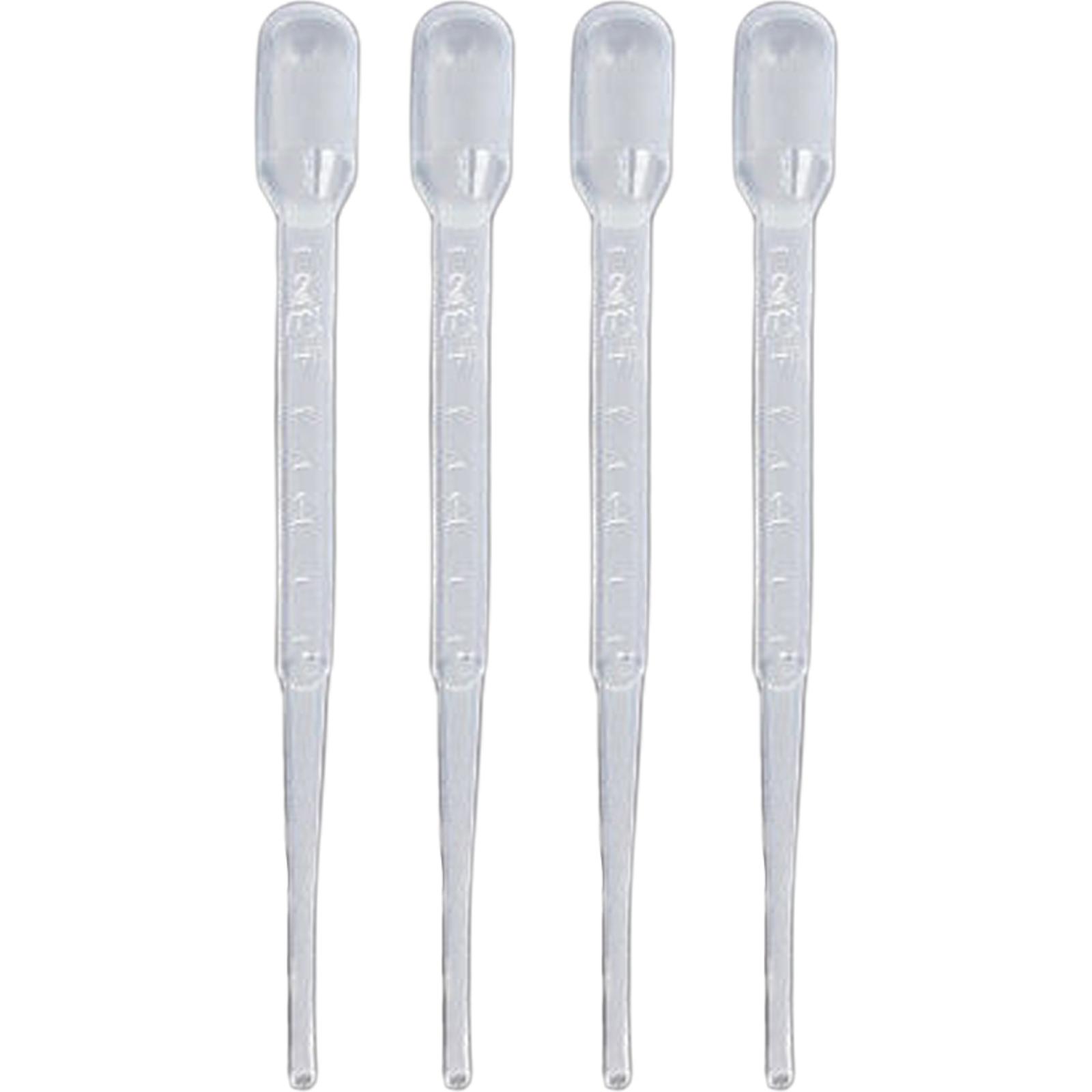 50pcs Laboratory Pipette Plastic Disposable Graduated Pipettes Dropper Clear Essential Oils Pipettes Experiment Supplies for Lab