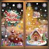 Christmas Window Stickers Set, Static Cling Glass Décor for Home