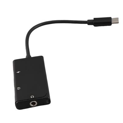 3 In 1 Type C Audio Adapter USB C To Headphone Adapter for Dual Type C and 3.5mm Aux Jack