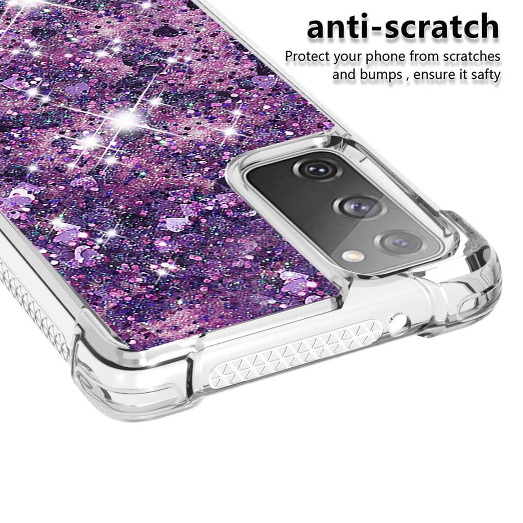 For Samsung Galaxy S20 FE 4G/FE 5G/S20 Lite/S20 FE 2022 TPU Case Glitter Quicksand Shockproof Phone Back Cover