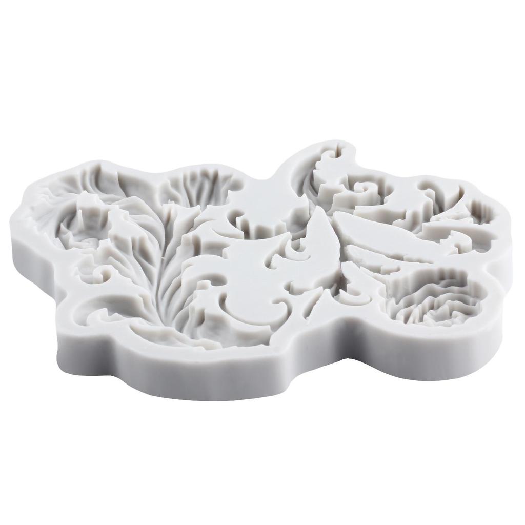Baroque Silicone Mold Leaf Vine Fondant Molds Cake Decorating Tools Theme Cake Dessert Decorated Chocolate Candy Mold
