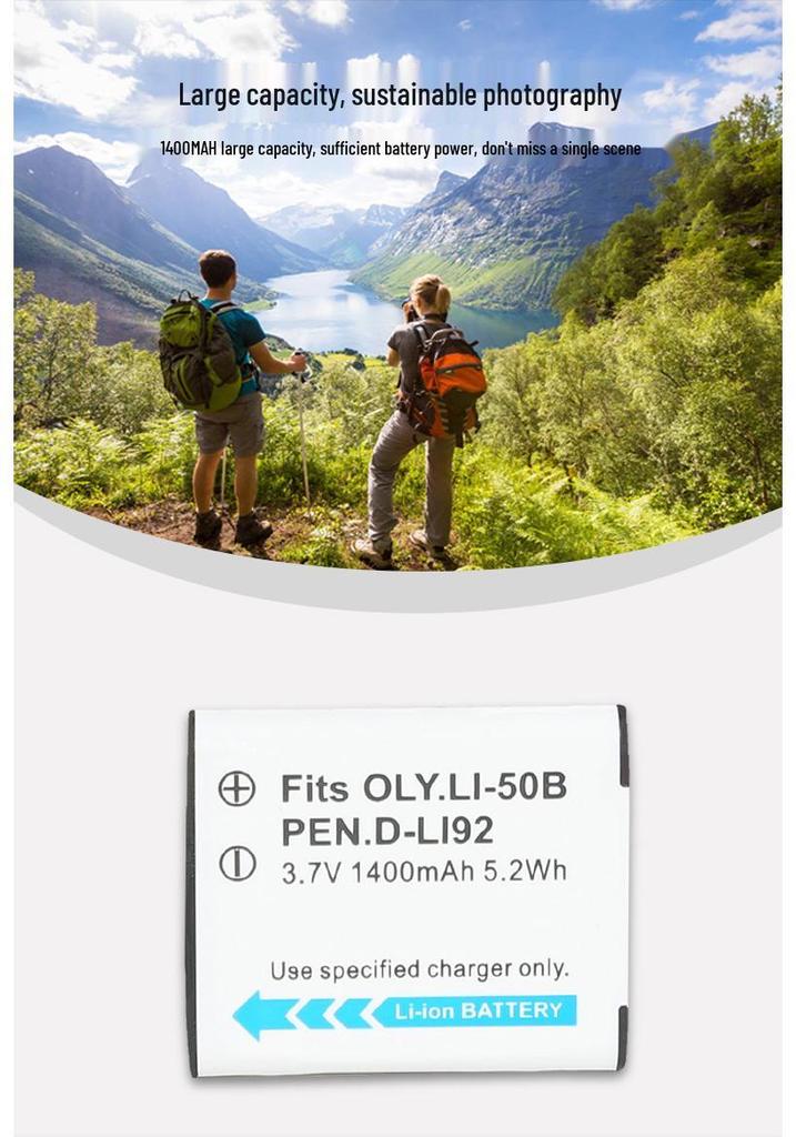 LI-50B Battery for Olympus TG-850, SP-720, 820, VR-350, SZ-31 Cameras