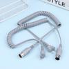 1.5M Grey 3-Pin 9Mm For Strong 210 204 90 105L 102L Nail Handle Power Cable Electric Manicure Drill Spring Wire