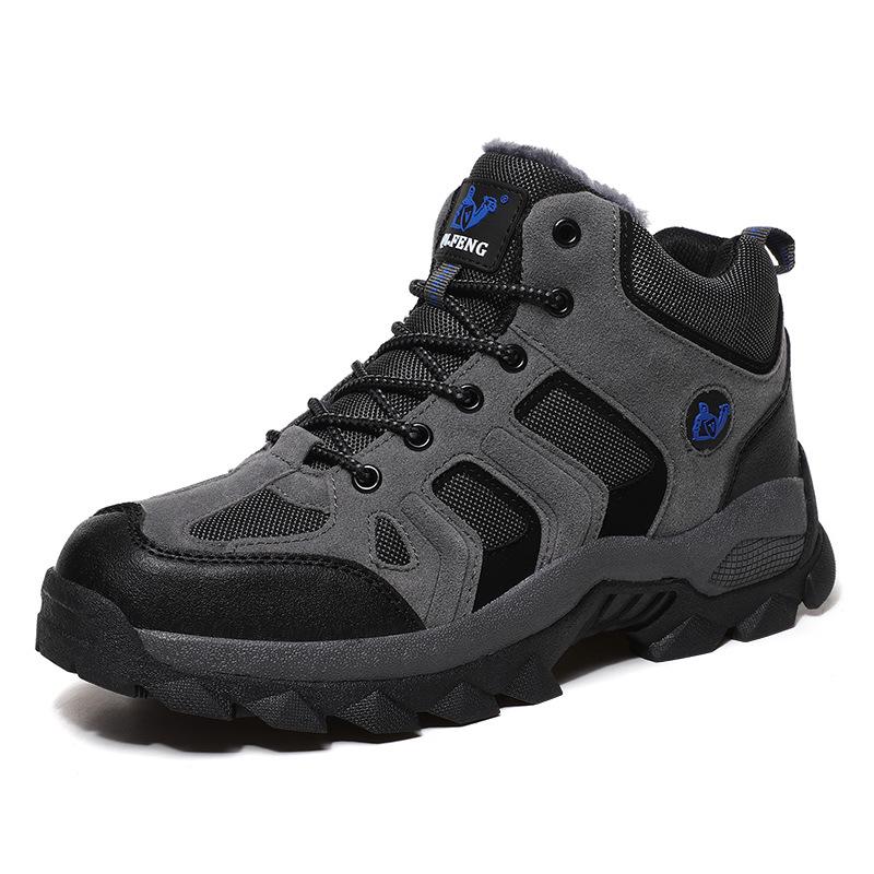 Large Size 2025 Autumn and Winter New Men's Shoes Fashion Outdoor Hiking Shoes Tide High-top Casual Shoes Field Hiking Shoes
