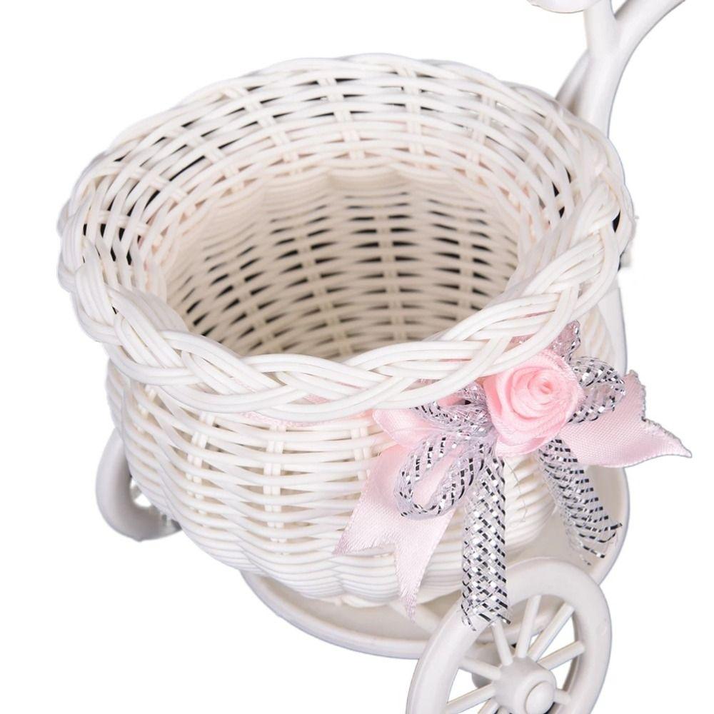 Decorative Shooting Props Storage Basket Crafts Ornaments Bike Flower Basket Desktop Ornaments