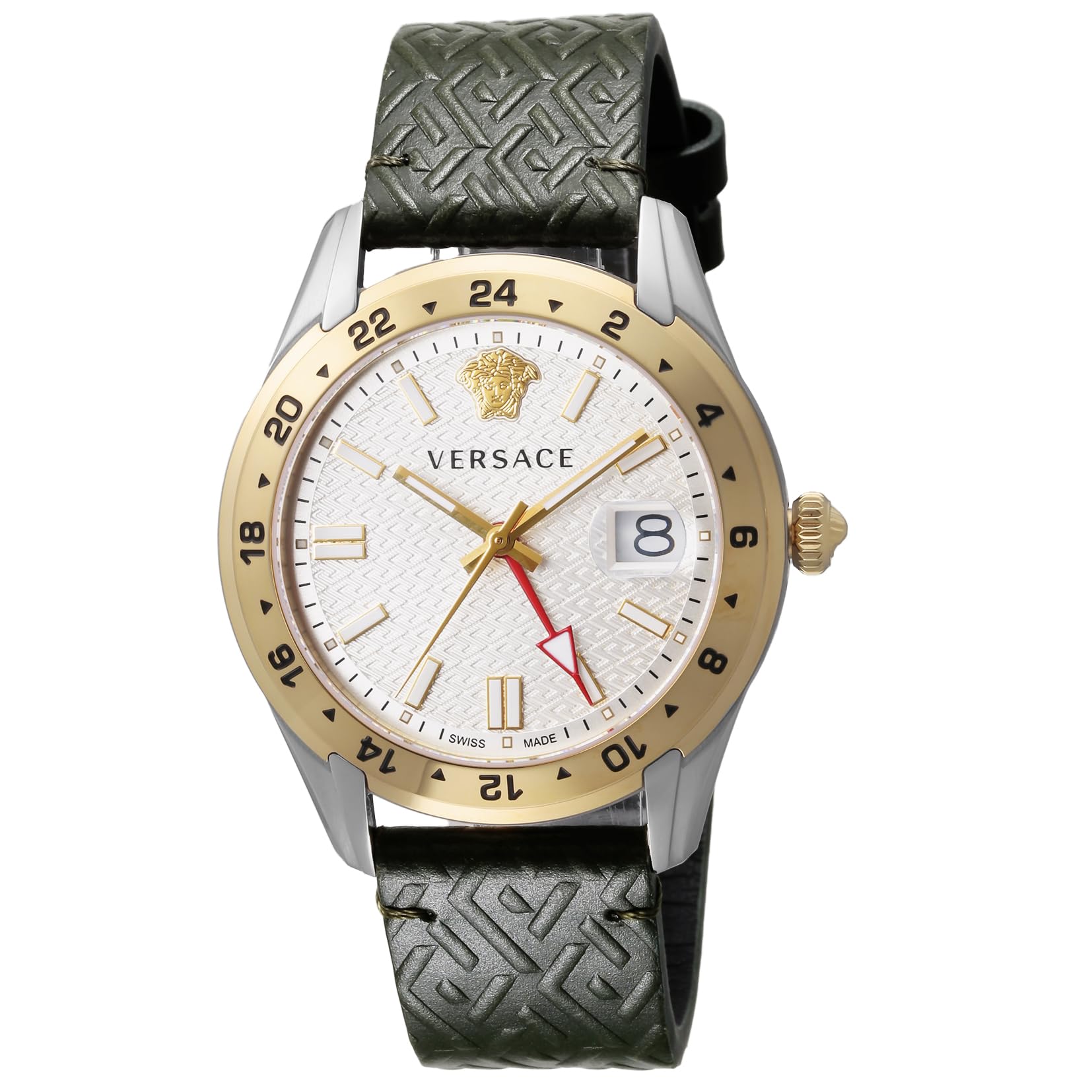 

Повсякденний годинник Greca Time VE7C00223 Чорний [Versace] Чоловічий [Товар] срібний