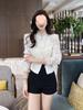 2025 Autumn/Winter Women's Elegant Stand-up Collar Short Jacket - Slimming, Flattering, and Classic Fashion Top