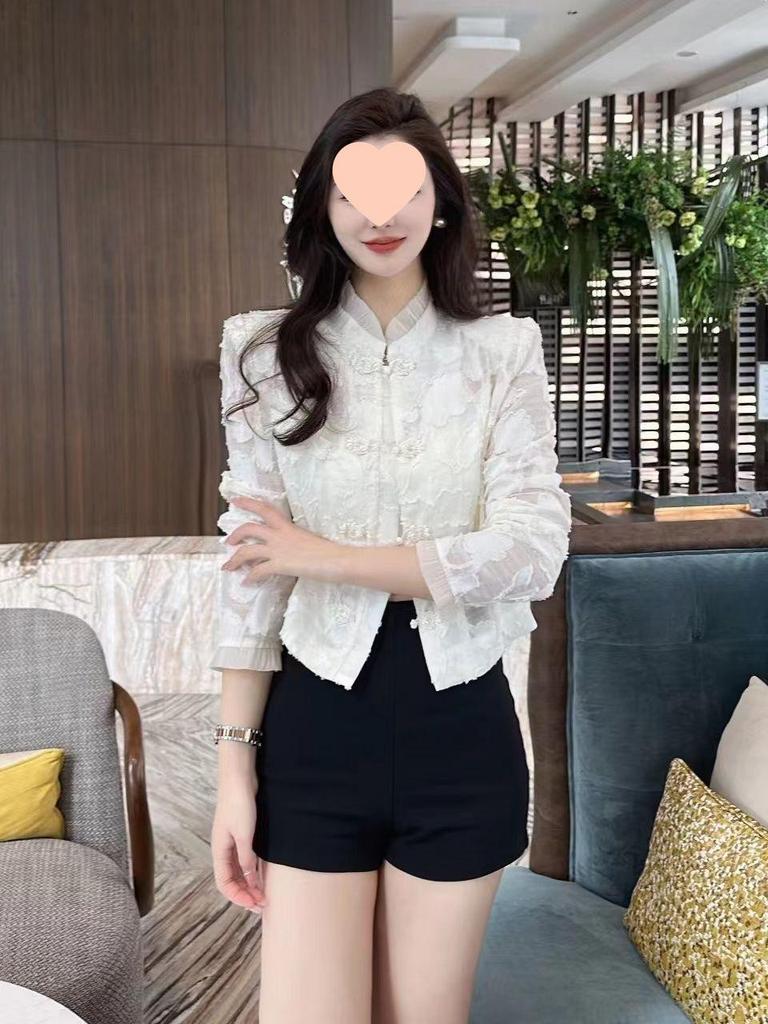 2025 Autumn/Winter Women's Elegant Stand-up Collar Short Jacket - Slimming, Flattering, and Classic Fashion Top