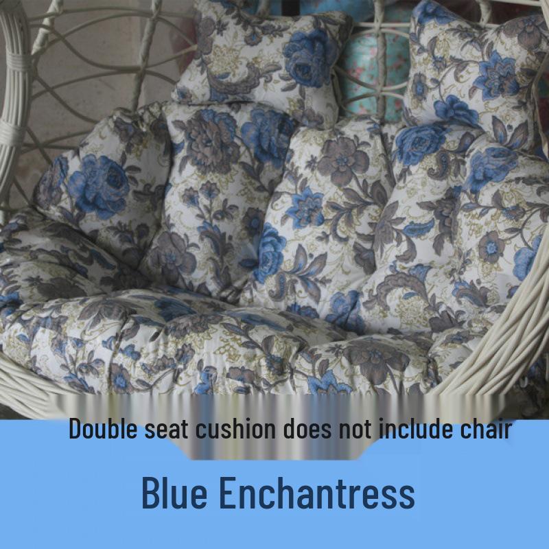 Double Hammock Hanging Chair Cushion - Thick, Washable Rattan Chair Cover for Autumn