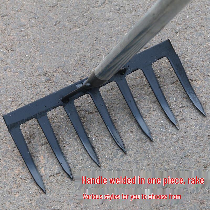 Yilv 9-Zahn Kunststoff Gartenrechen