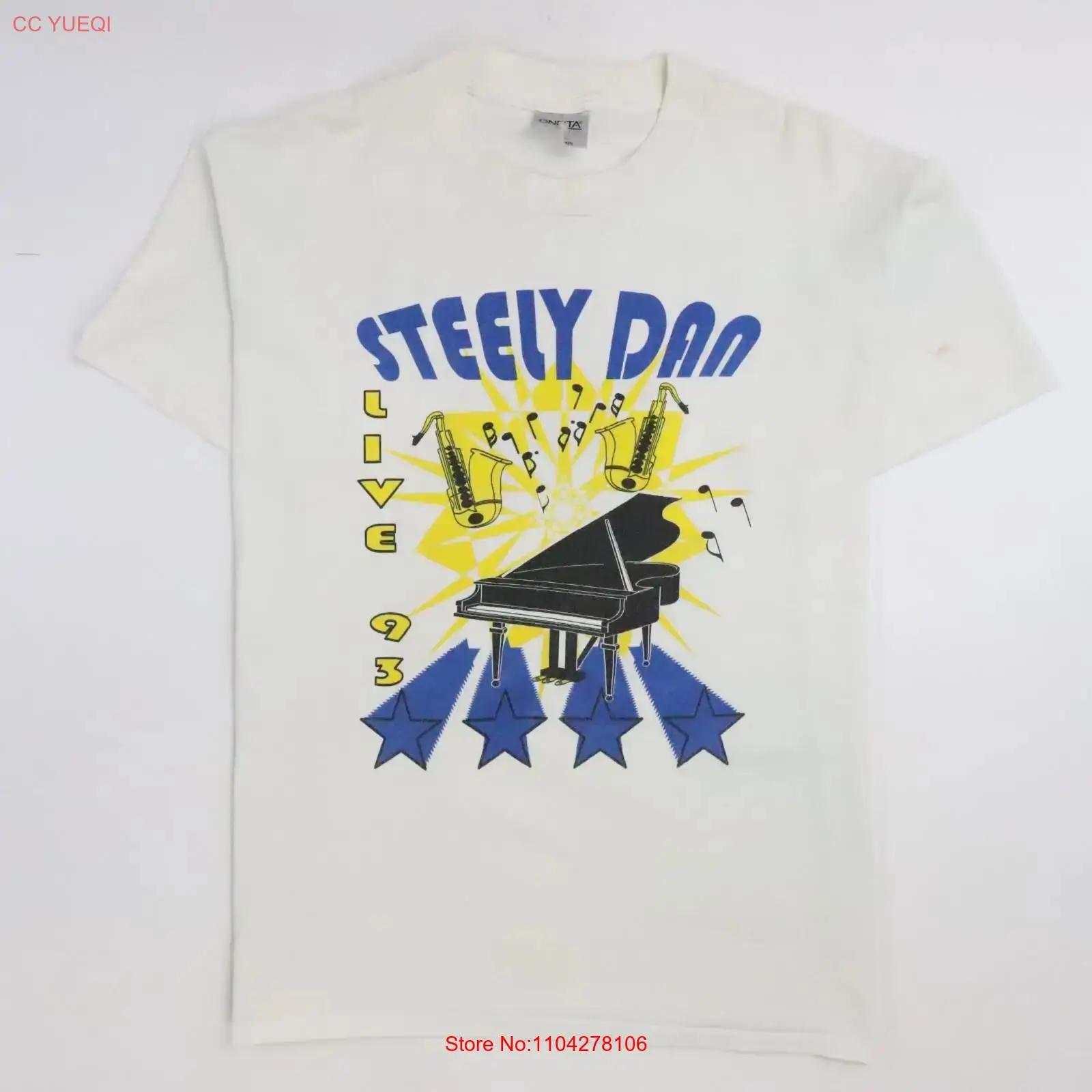 

Vintage Steely Dan World Tour 1993 T Shirt Size XL 90s vintage Washed fashion Casual Slightly Soft graphic Versatile 5XL різнокольоровий