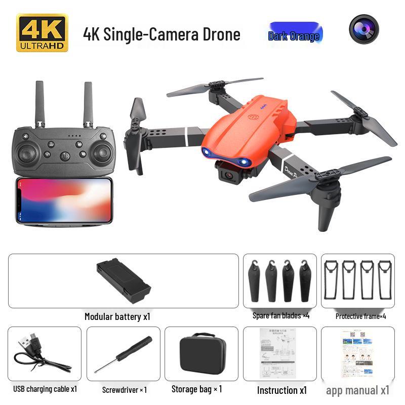 Drone Dobrável E99Pro com Câmeras HD Duplas e Altitude Hold, Aeronave de Controle Remoto de 4 Eixos E88Pro K3