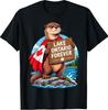 Lake Ontario Immer Tiere Flagge Lustig Anti Lake Amerika T-Shirt