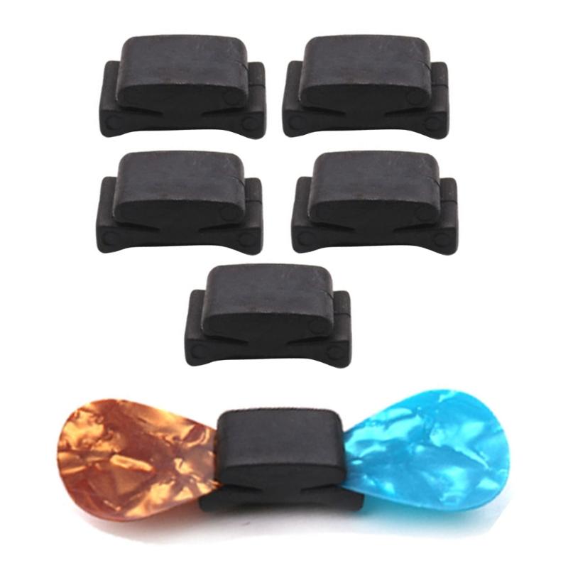 5lots Guitar Pick Storage Bag Portable Pick Holder Ukulele Pick Holder for Secure Pick Management