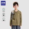 ROMON Boys' Simple Style Long Sleeve Cotton T-Shirt