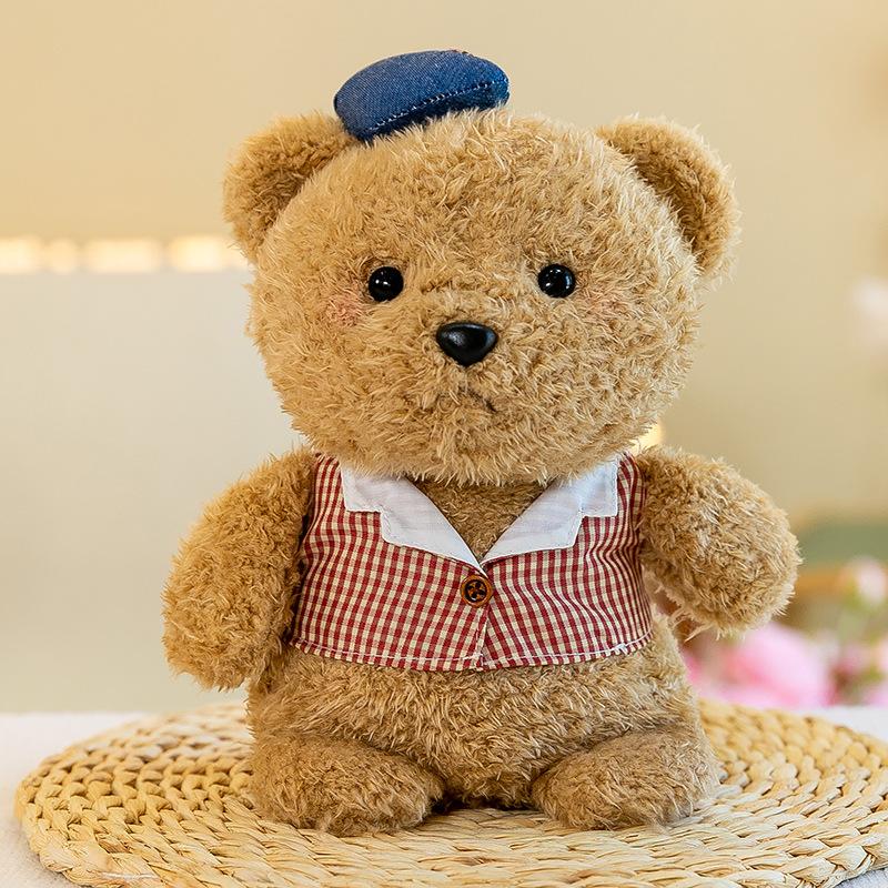 Couple Cute Bear Plush Toy Kids Gift Scratcher Rag Doll Car Doll