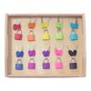 10Pieces Color Montessori Locks Toy Early Learning Toys , 10 and Tray