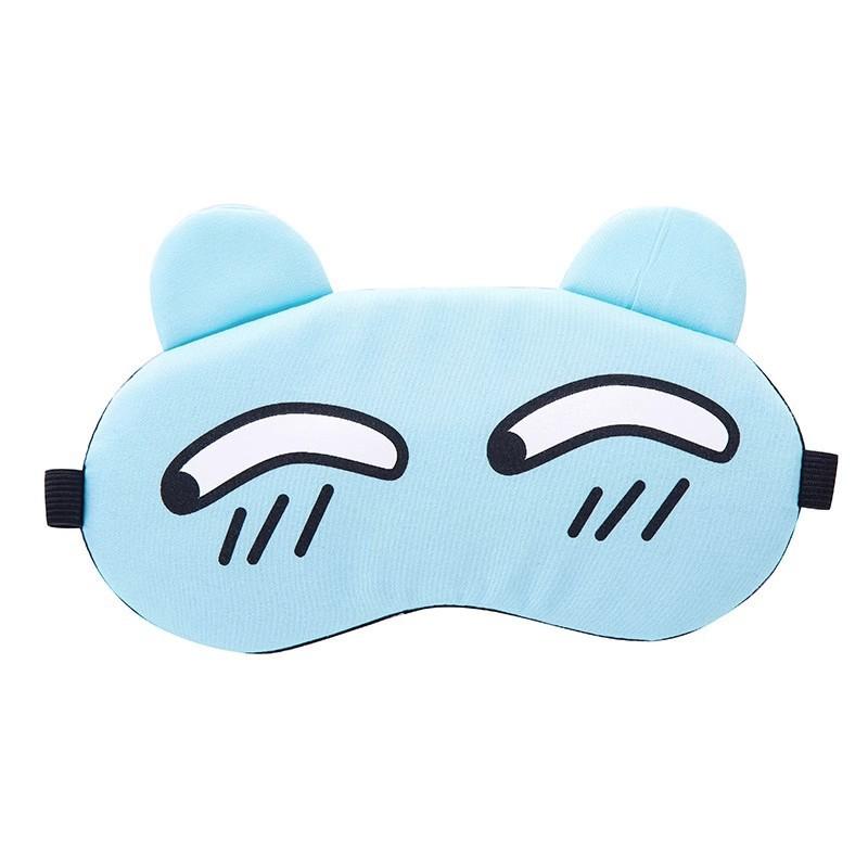 1PC Cute and breathable eye mask for both men and women, providing light blocking and eye protection to relieve eye fatigue.