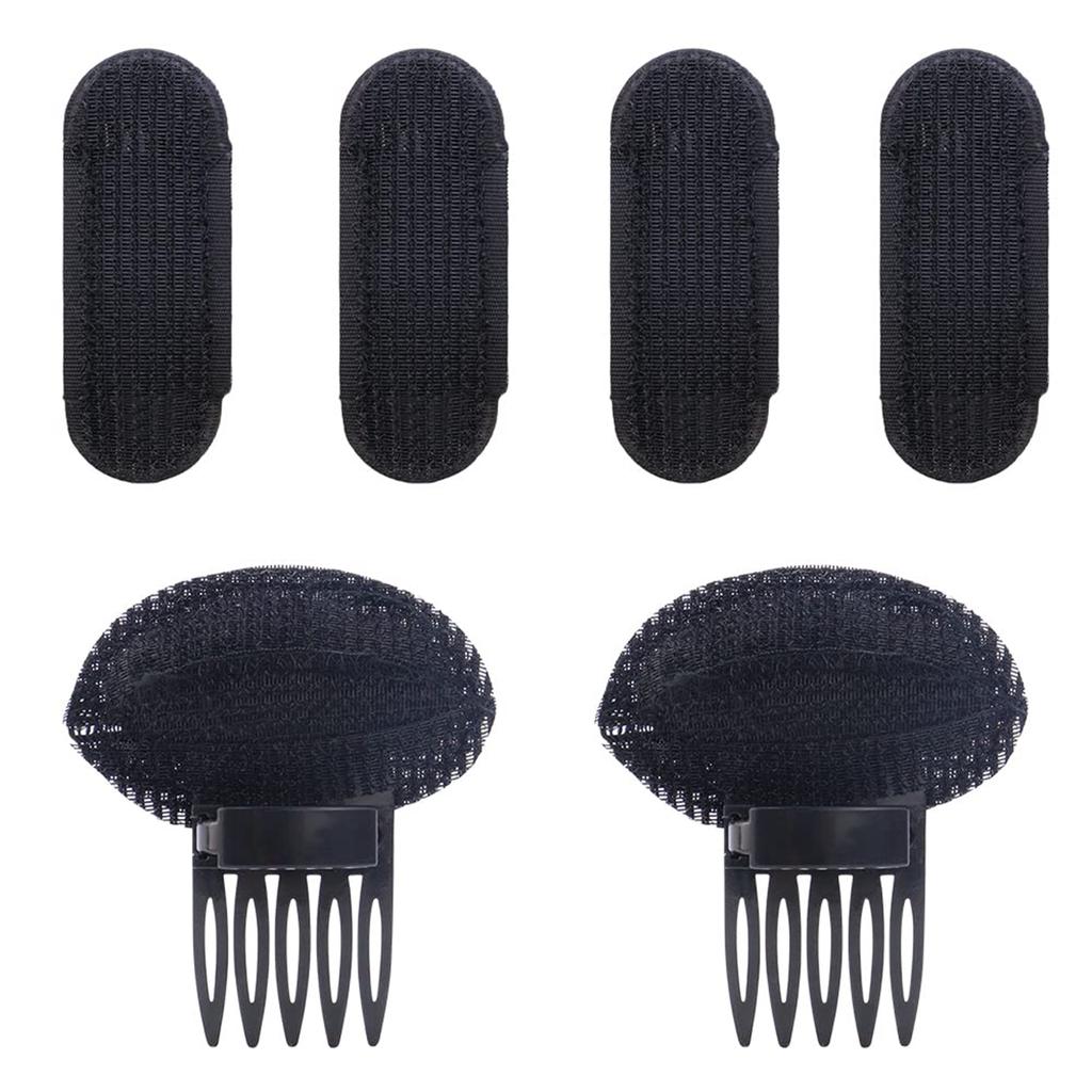 Set of Invisible Fluffy Hair Clips - Volumizing Hair Roots, DIY Styling, Easy To Use, Solid Color, Cute Oblong Shape - Perf