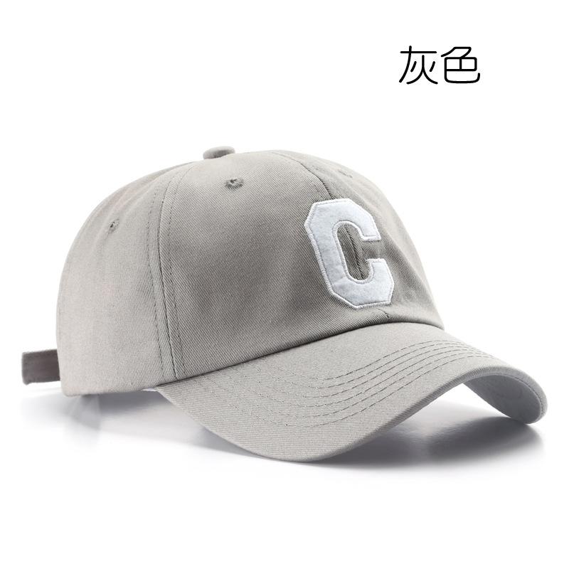 Korean Version of Fashion Trendy Retro Big C Letter Embroidered Cap Outdoor Women's Sun Protection Visor Men's Casual Baseball Cap