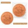 10cm Copper Bird Bath Disk Round Copper Plate with 3 Raised Support Points for Garden Bird Baths Fountains Outdoor Water Bowls
