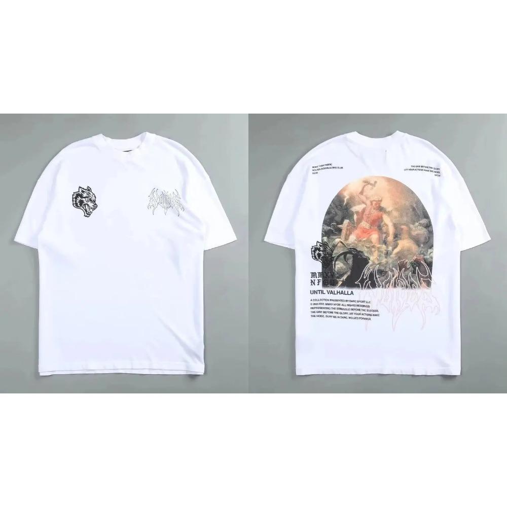 2025 Darc Sport Wolves T-Shirts Oversized Bodybuilding Gym Men Clothing Fugees Graphic Short Sleeve Top Tees Darcsport T Shirts